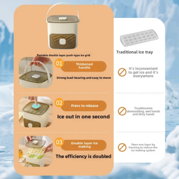 Boîte à glaçons avec bouton – Accessoire pratique pour la cuisine | Idimba