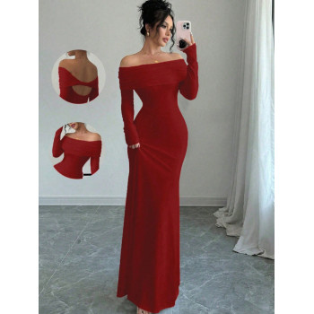 Robe longue épaules nues moulante – Soirée & Gala