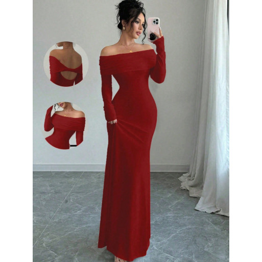 Robe longue épaules nues moulante – Soirée & Gala