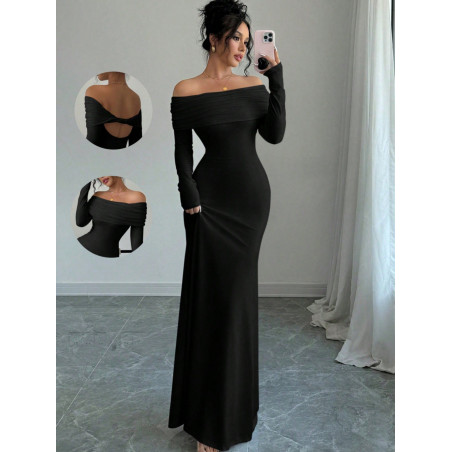 Robe longue épaules nues moulante – Soirée & Gala