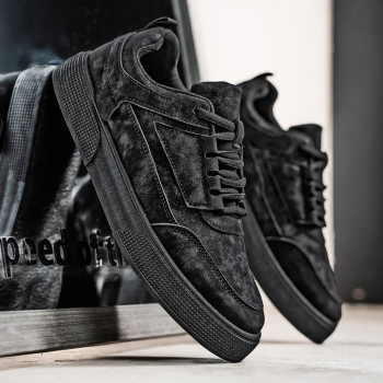 Baskets basses homme – Noir graphite | Idimba