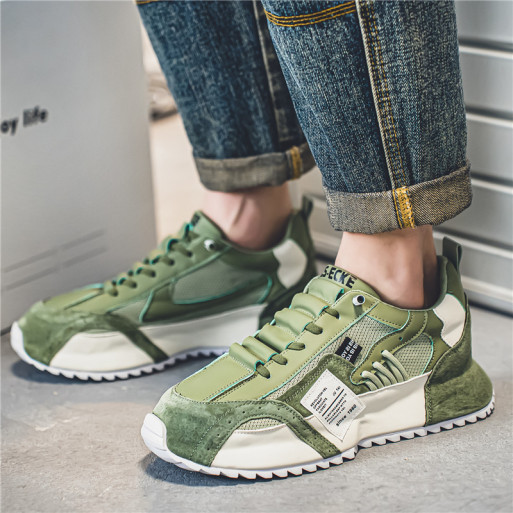 Baskets homme "Since 1980" – Gris ou Vert Kaki | Idimba