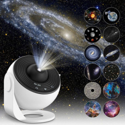 Projecteur d'étoiles HD 12 en 1 – Veilleuse Galaxy & Planetariu